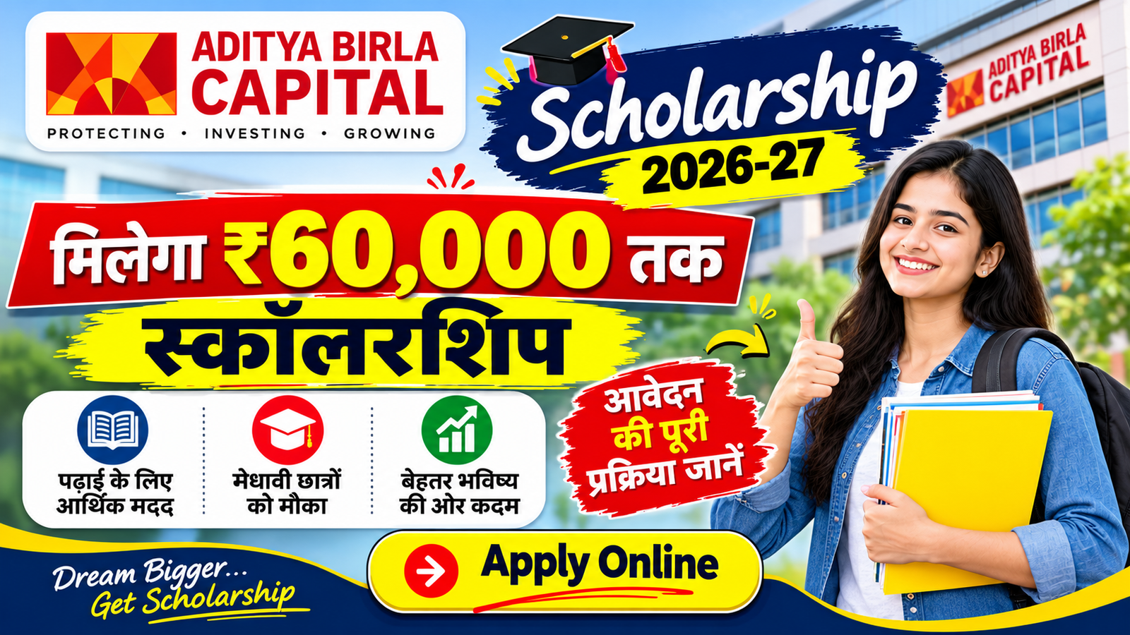 Aditya Birla Capital Scholarship 2026-27: मिलेगा ₹60,000 तक स्कॉलरशिप, जानें पूरी प्रक्रिया